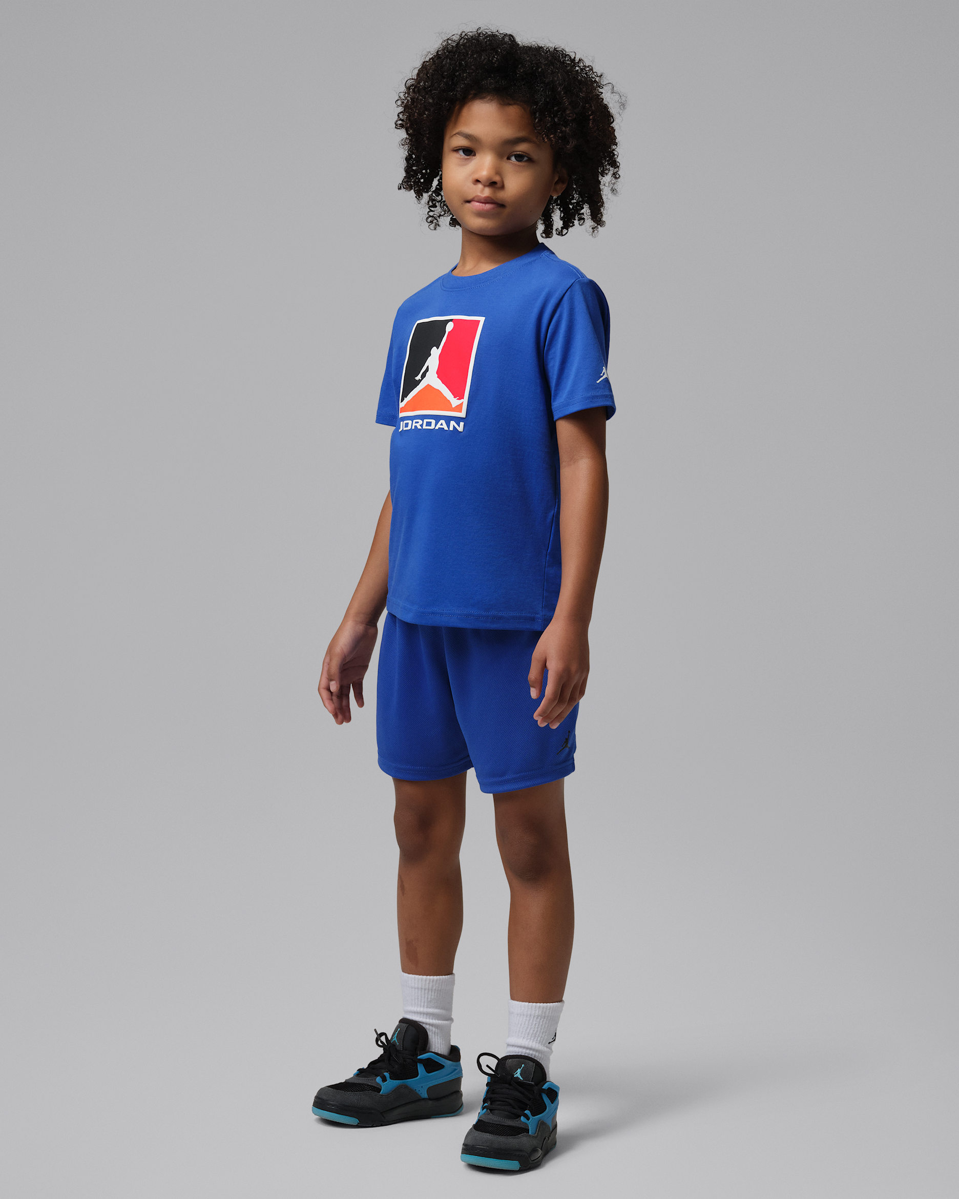 Jordan Younger Kids' Brooklyn Baseline Mesh Shorts Set. Nike LU